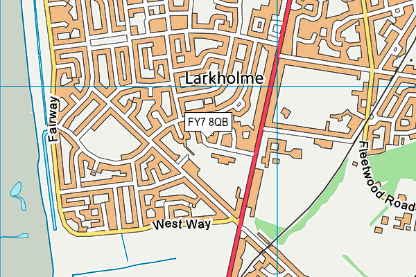 FY7 8QB map - OS VectorMap District (Ordnance Survey) FY7 8QB map - OS VectorMap District (Ordnance Survey)
