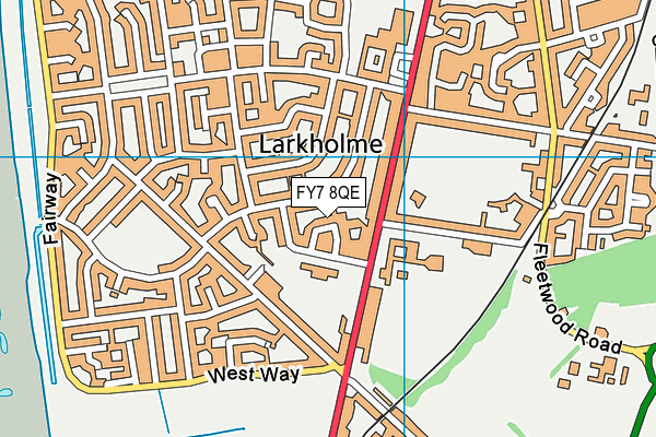 FY7 8QE map - OS VectorMap District (Ordnance Survey) FY7 8QE map - OS VectorMap District (Ordnance Survey)