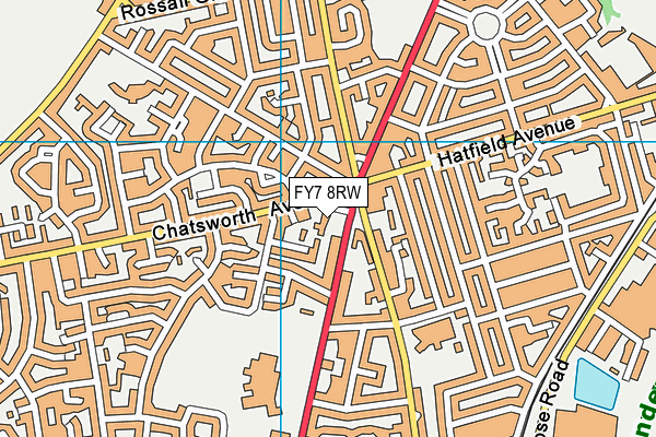 FY7 8RW map - OS VectorMap District (Ordnance Survey) FY7 8RW map - OS VectorMap District (Ordnance Survey)