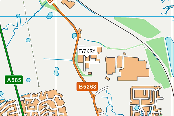FY7 8RY map - OS VectorMap District (Ordnance Survey) FY7 8RY map - OS VectorMap District (Ordnance Survey)