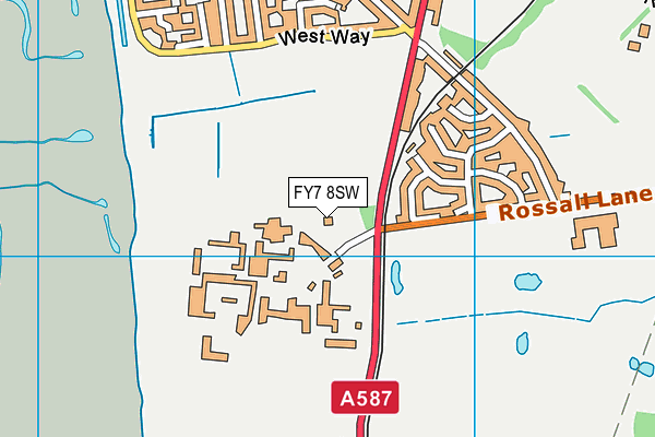 FY7 8SW map - OS VectorMap District (Ordnance Survey) FY7 8SW map - OS VectorMap District (Ordnance Survey)