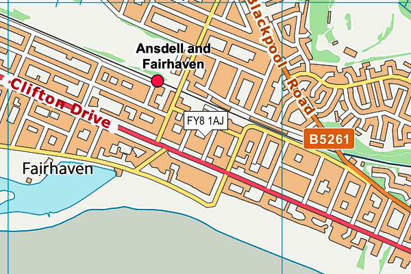 FY8 1AJ map - OS VectorMap District (Ordnance Survey) FY8 1AJ map - OS VectorMap District (Ordnance Survey)