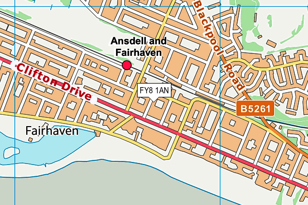 FY8 1AN map - OS VectorMap District (Ordnance Survey) FY8 1AN map - OS VectorMap District (Ordnance Survey)