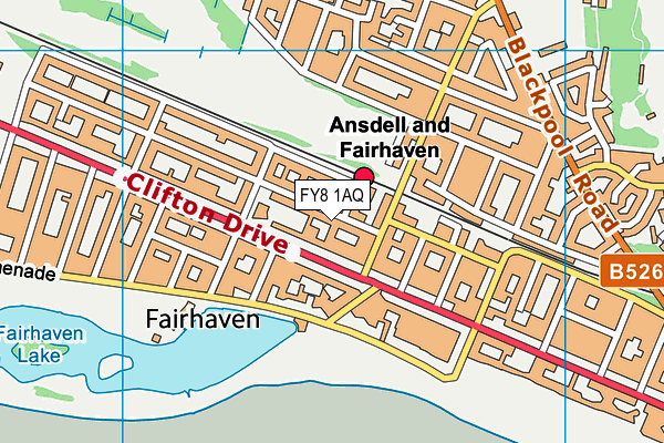 FY8 1AQ map - OS VectorMap District (Ordnance Survey) FY8 1AQ map - OS VectorMap District (Ordnance Survey)