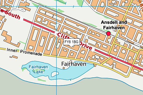 FY8 1BG map - OS VectorMap District (Ordnance Survey) FY8 1BG map - OS VectorMap District (Ordnance Survey)