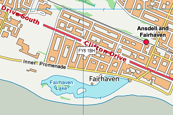 FY8 1BH map - OS VectorMap District (Ordnance Survey) FY8 1BH map - OS VectorMap District (Ordnance Survey)