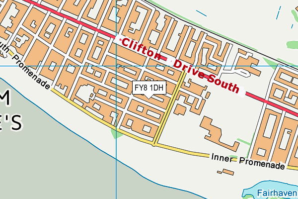 FY8 1DH map - OS VectorMap District (Ordnance Survey) FY8 1DH map - OS VectorMap District (Ordnance Survey)