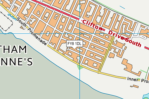 FY8 1DL map - OS VectorMap District (Ordnance Survey) FY8 1DL map - OS VectorMap District (Ordnance Survey)