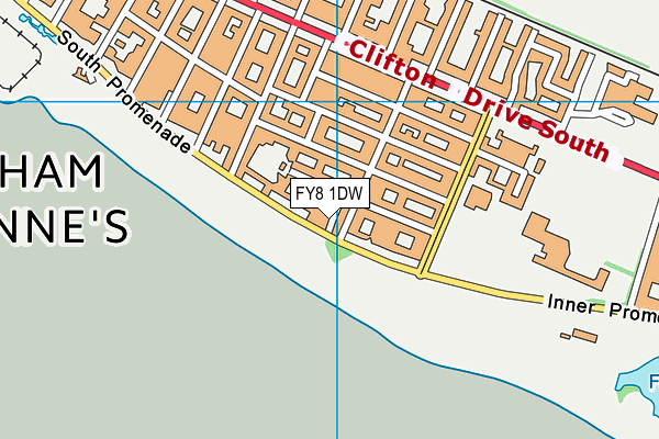 FY8 1DW map - OS VectorMap District (Ordnance Survey) FY8 1DW map - OS VectorMap District (Ordnance Survey)