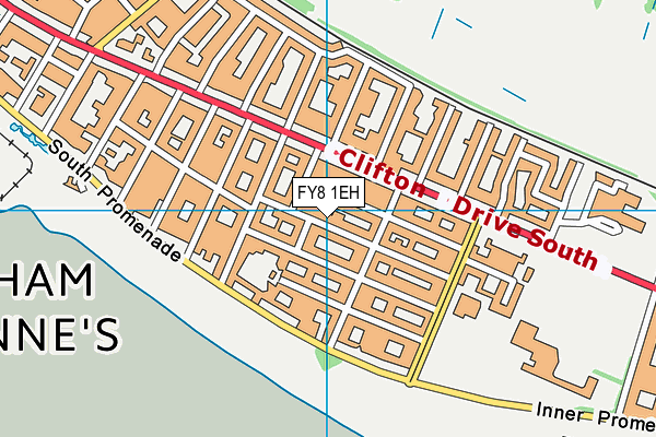 FY8 1EH map - OS VectorMap District (Ordnance Survey) FY8 1EH map - OS VectorMap District (Ordnance Survey)