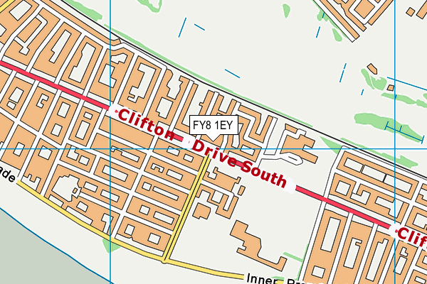 FY8 1EY map - OS VectorMap District (Ordnance Survey) FY8 1EY map - OS VectorMap District (Ordnance Survey)