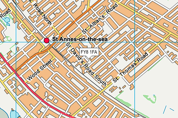 FY8 1FA map - OS VectorMap District (Ordnance Survey) FY8 1FA map - OS VectorMap District (Ordnance Survey)