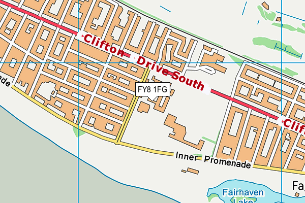 FY8 1FG map - OS VectorMap District (Ordnance Survey) FY8 1FG map - OS VectorMap District (Ordnance Survey)
