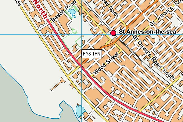 FY8 1FN map - OS VectorMap District (Ordnance Survey) FY8 1FN map - OS VectorMap District (Ordnance Survey)