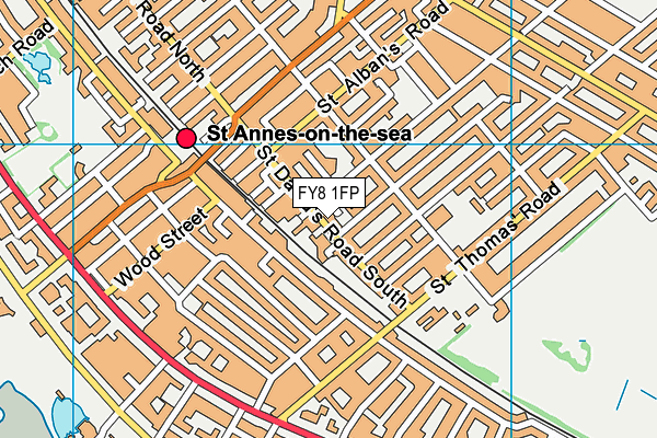 FY8 1FP map - OS VectorMap District (Ordnance Survey) FY8 1FP map - OS VectorMap District (Ordnance Survey)