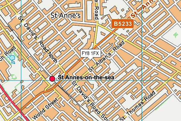 FY8 1FX map - OS VectorMap District (Ordnance Survey) FY8 1FX map - OS VectorMap District (Ordnance Survey)