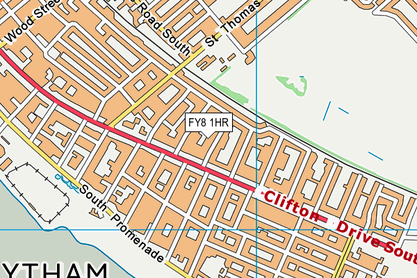 FY8 1HR map - OS VectorMap District (Ordnance Survey) FY8 1HR map - OS VectorMap District (Ordnance Survey)