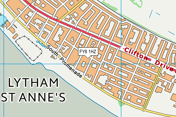 FY8 1HZ map - OS VectorMap District (Ordnance Survey)