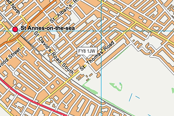 FY8 1JW map - OS VectorMap District (Ordnance Survey) FY8 1JW map - OS VectorMap District (Ordnance Survey)
