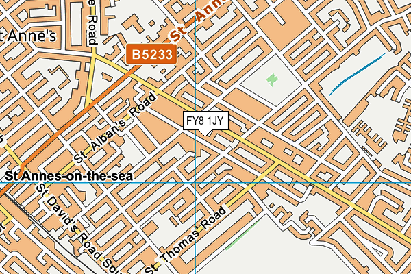 FY8 1JY map - OS VectorMap District (Ordnance Survey) FY8 1JY map - OS VectorMap District (Ordnance Survey)