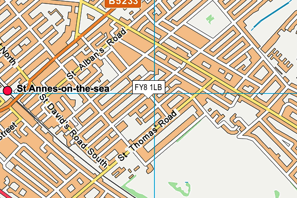 FY8 1LB map - OS VectorMap District (Ordnance Survey) FY8 1LB map - OS VectorMap District (Ordnance Survey)