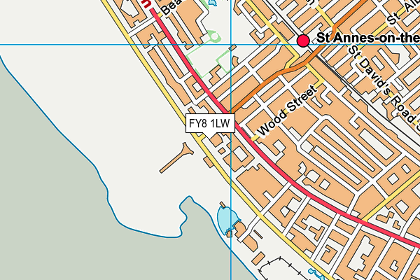 FY8 1LW map - OS VectorMap District (Ordnance Survey) FY8 1LW map - OS VectorMap District (Ordnance Survey)