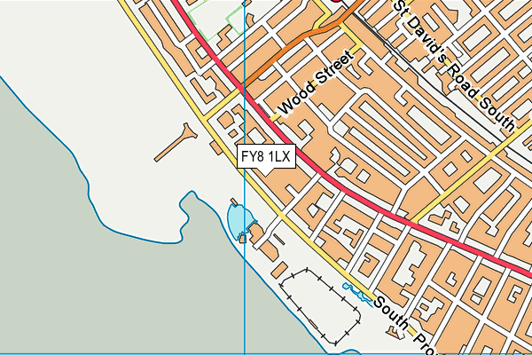 FY8 1LX map - OS VectorMap District (Ordnance Survey) FY8 1LX map - OS VectorMap District (Ordnance Survey)