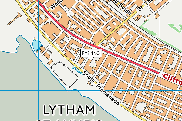 FY8 1NQ map - OS VectorMap District (Ordnance Survey) FY8 1NQ map - OS VectorMap District (Ordnance Survey)