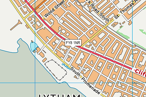 FY8 1NR map - OS VectorMap District (Ordnance Survey) FY8 1NR map - OS VectorMap District (Ordnance Survey)