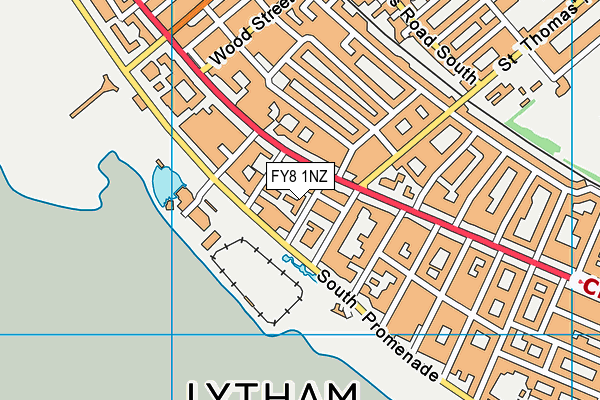 FY8 1NZ map - OS VectorMap District (Ordnance Survey) FY8 1NZ map - OS VectorMap District (Ordnance Survey)