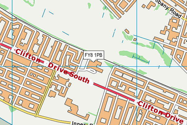 FY8 1PB map - OS VectorMap District (Ordnance Survey) FY8 1PB map - OS VectorMap District (Ordnance Survey)