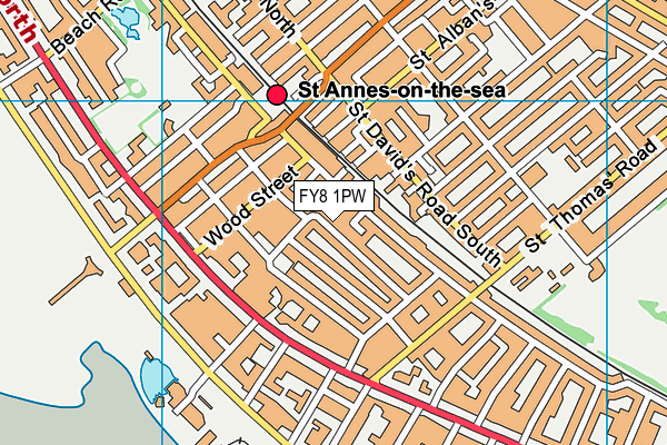 FY8 1PW map - OS VectorMap District (Ordnance Survey) FY8 1PW map - OS VectorMap District (Ordnance Survey)