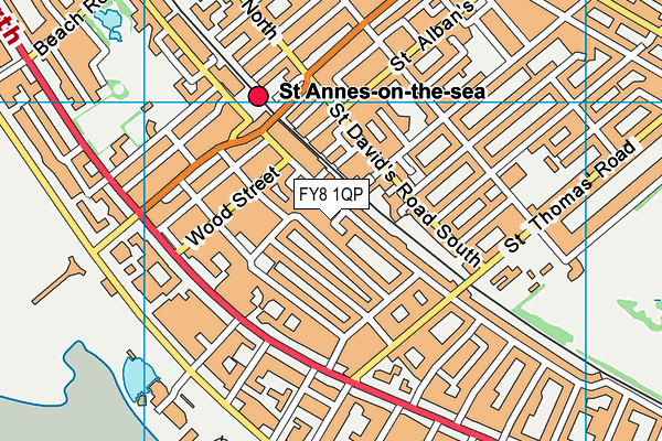 FY8 1QP map - OS VectorMap District (Ordnance Survey) FY8 1QP map - OS VectorMap District (Ordnance Survey)