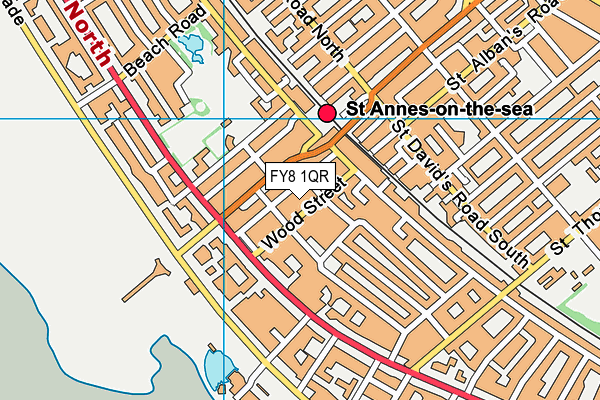 FY8 1QR map - OS VectorMap District (Ordnance Survey) FY8 1QR map - OS VectorMap District (Ordnance Survey)