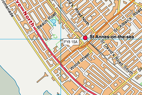 FY8 1SA map - OS VectorMap District (Ordnance Survey) FY8 1SA map - OS VectorMap District (Ordnance Survey)