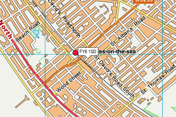 FY8 1SD map - OS VectorMap District (Ordnance Survey) FY8 1SD map - OS VectorMap District (Ordnance Survey)