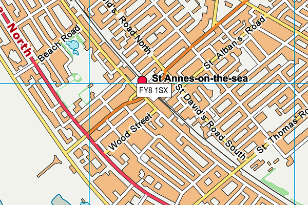 FY8 1SX map - OS VectorMap District (Ordnance Survey) FY8 1SX map - OS VectorMap District (Ordnance Survey)