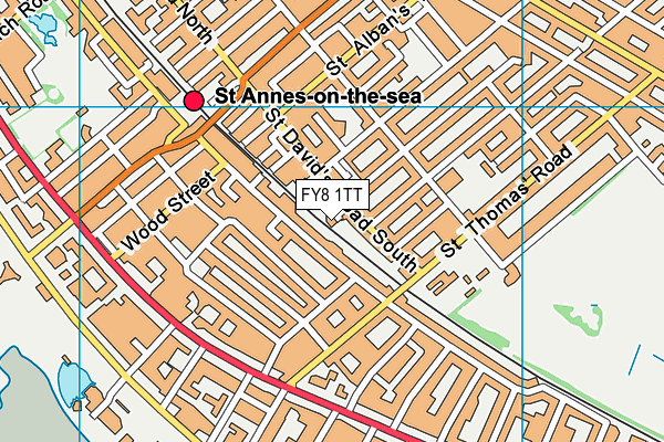 FY8 1TT map - OS VectorMap District (Ordnance Survey) FY8 1TT map - OS VectorMap District (Ordnance Survey)