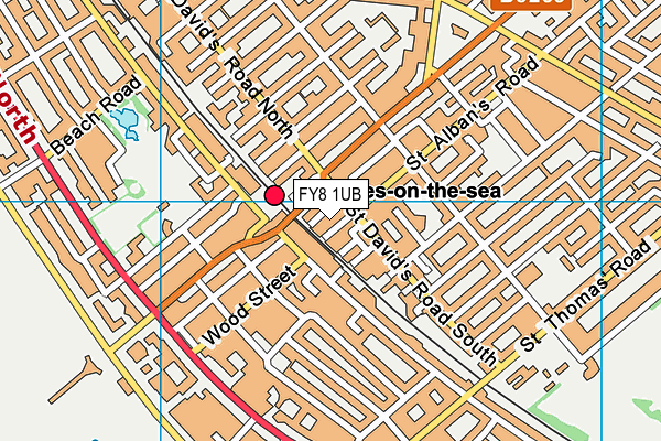 FY8 1UB map - OS VectorMap District (Ordnance Survey) FY8 1UB map - OS VectorMap District (Ordnance Survey)