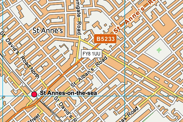 FY8 1UU map - OS VectorMap District (Ordnance Survey) FY8 1UU map - OS VectorMap District (Ordnance Survey)