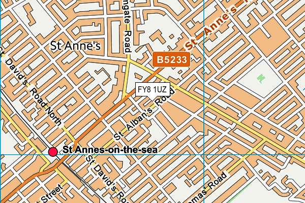 FY8 1UZ map - OS VectorMap District (Ordnance Survey)