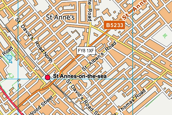 FY8 1XF map - OS VectorMap District (Ordnance Survey) FY8 1XF map - OS VectorMap District (Ordnance Survey)