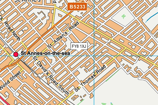FY8 1XJ map - OS VectorMap District (Ordnance Survey) FY8 1XJ map - OS VectorMap District (Ordnance Survey)