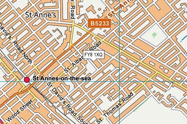 FY8 1XQ map - OS VectorMap District (Ordnance Survey) FY8 1XQ map - OS VectorMap District (Ordnance Survey)