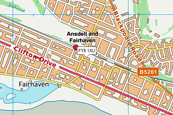 FY8 1XU map - OS VectorMap District (Ordnance Survey) FY8 1XU map - OS VectorMap District (Ordnance Survey)