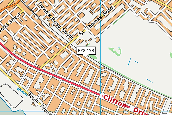 FY8 1YB map - OS VectorMap District (Ordnance Survey) FY8 1YB map - OS VectorMap District (Ordnance Survey)