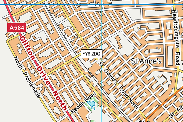 FY8 2DQ map - OS VectorMap District (Ordnance Survey) FY8 2DQ map - OS VectorMap District (Ordnance Survey)