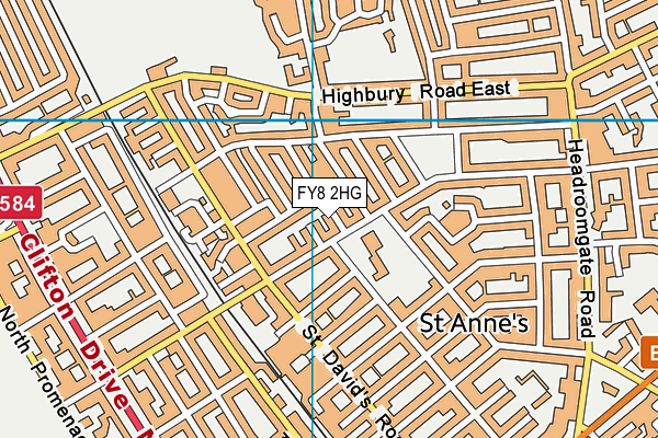 FY8 2HG map - OS VectorMap District (Ordnance Survey) FY8 2HG map - OS VectorMap District (Ordnance Survey)