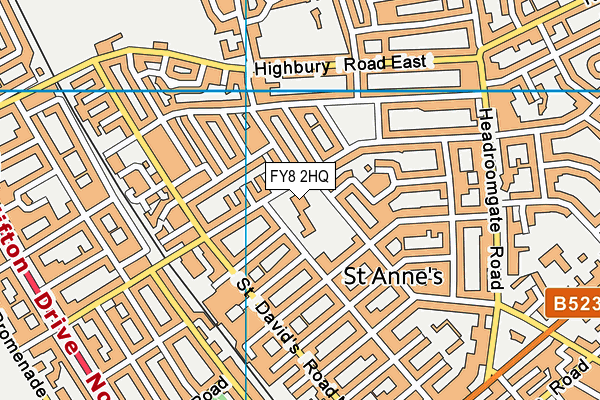FY8 2HQ map - OS VectorMap District (Ordnance Survey) FY8 2HQ map - OS VectorMap District (Ordnance Survey)