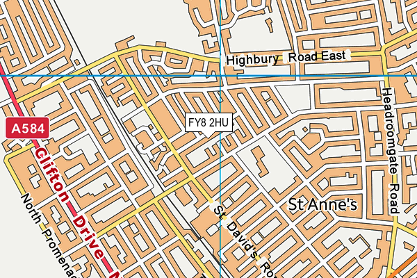 FY8 2HU map - OS VectorMap District (Ordnance Survey) FY8 2HU map - OS VectorMap District (Ordnance Survey)
